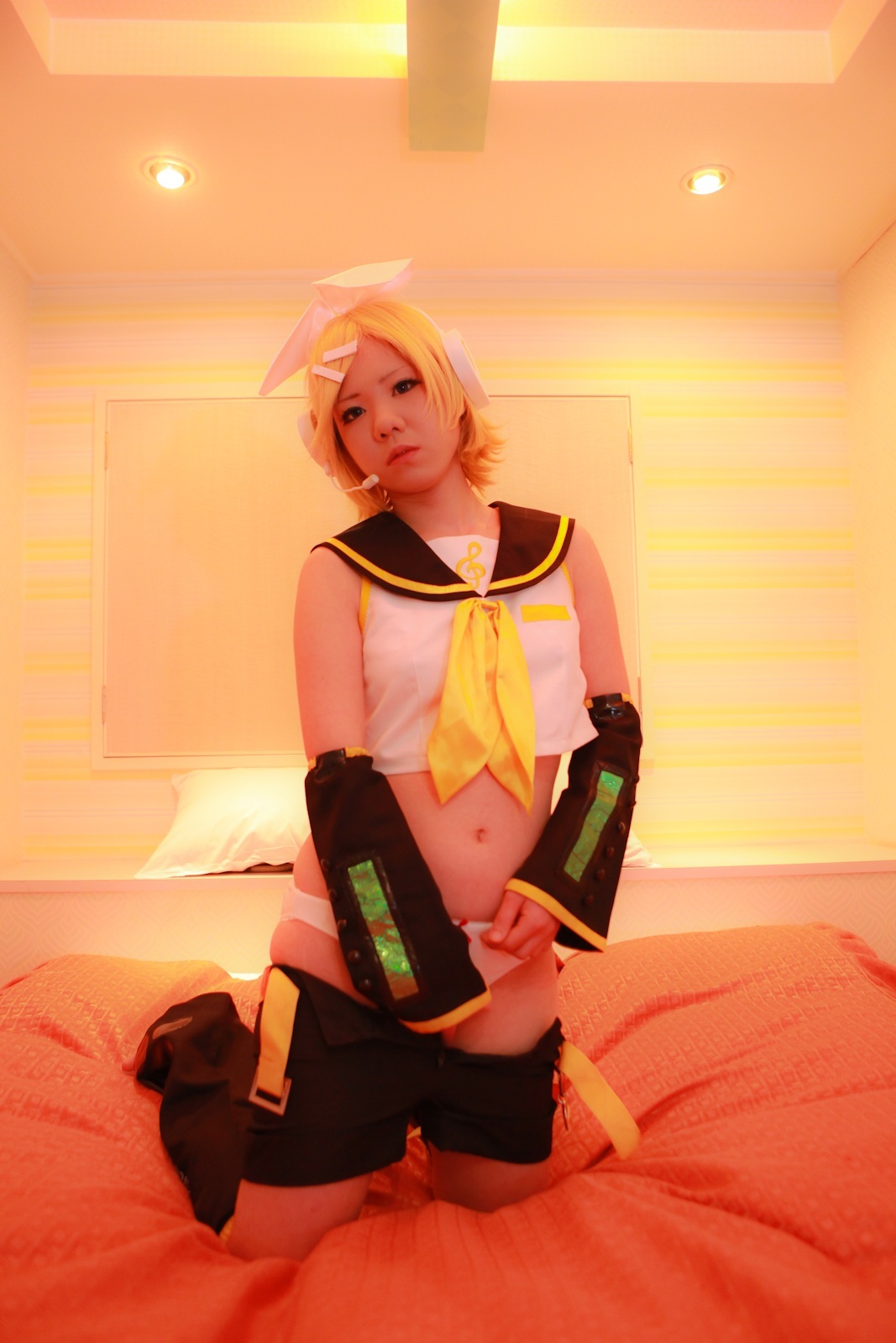 [Cosplay]Vocaloid-热Kagamine Rin裸体